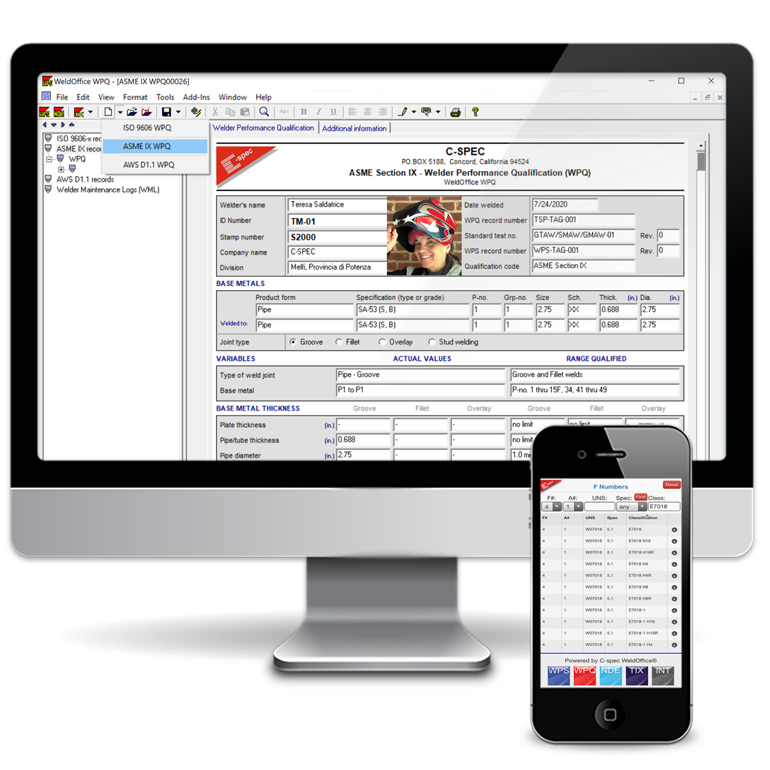 C-spec Weldoffice WPQ