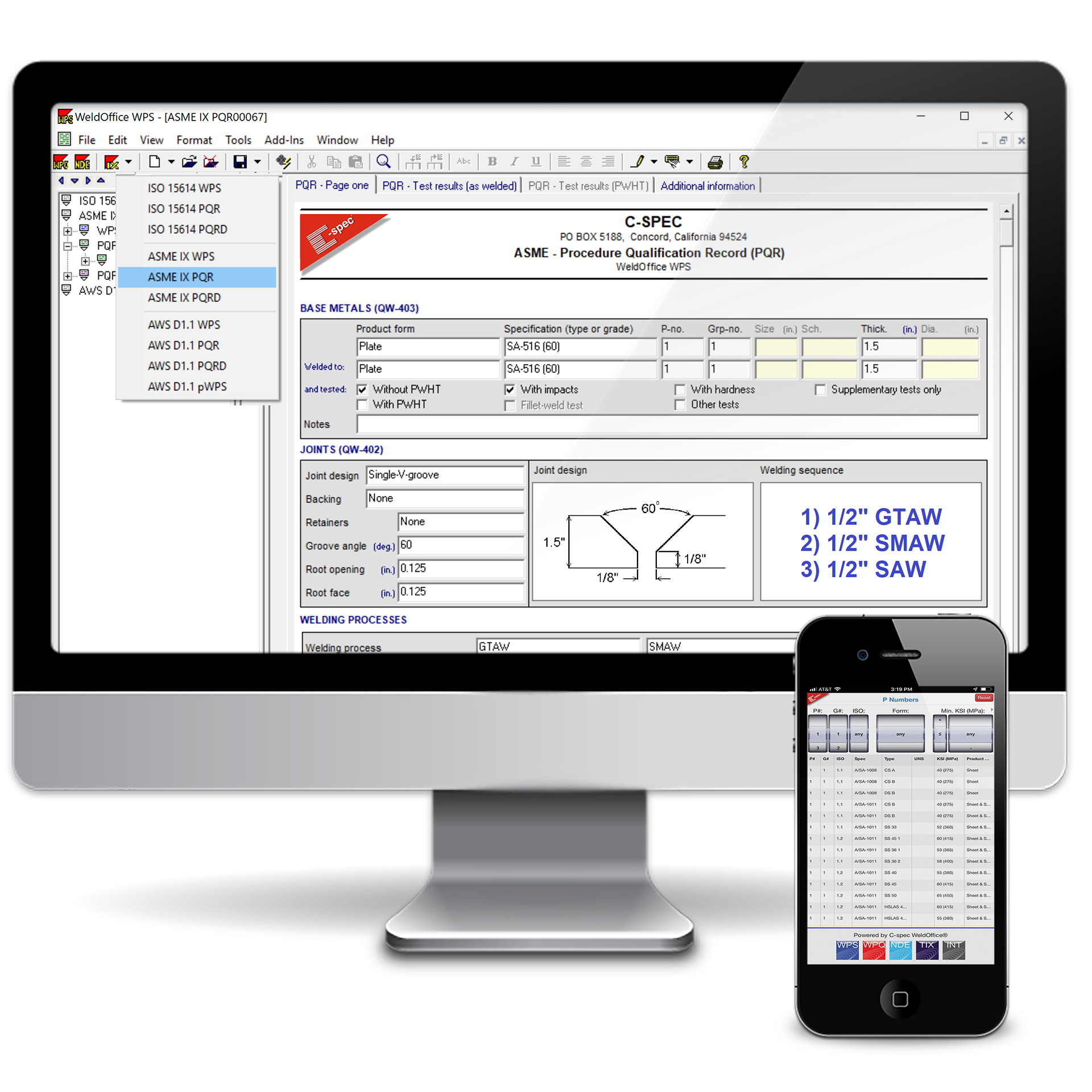 C-spec Weldoffice WPS